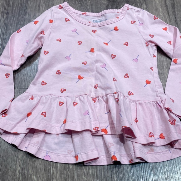 Toddler girl valentines top - Picture 1 of 5